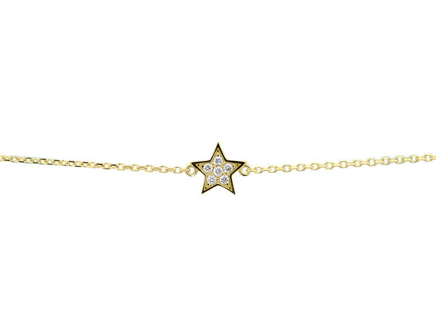 Stern: Armband, 18 Karat, Diamanten