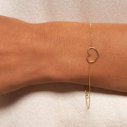 Charlotte: Armband, Herz, 14 KT Weißgold