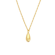Drop: Tropfen, Halskette, 14 Karat Gold