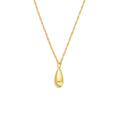 Drop: Tropfen, Halskette, 14 Karat Gold
