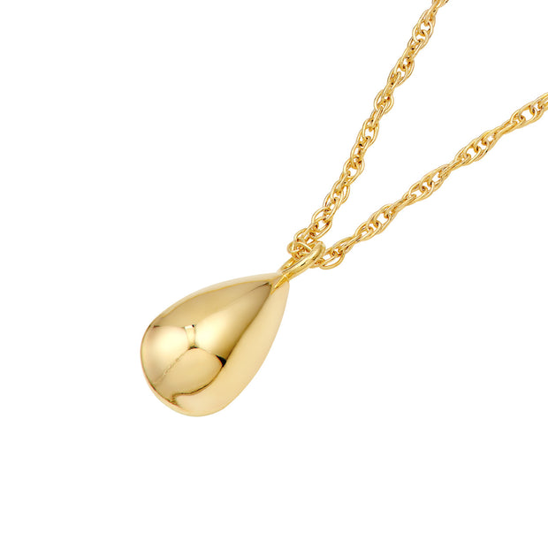 Drop: Tropfen, Halskette, 14 Karat Gold
