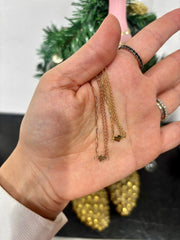 Half n Half Heart: Armband, Paperclip, Herz, 14 Karat Gold