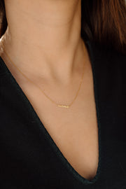 Mama Letters: Choker, 14 KT Gelbgold