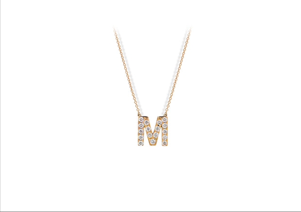 Buchstabenkette: 18 Karat, Diamanten