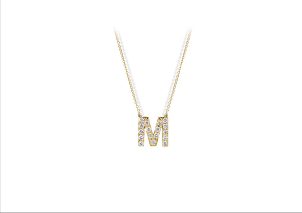 Buchstabenkette: 18 Karat, Diamanten