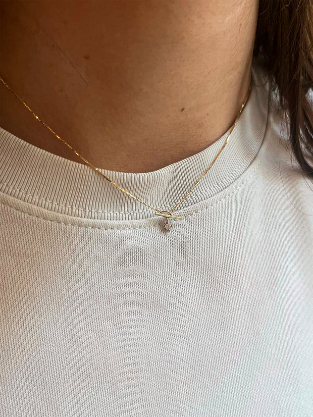 Nico II: Halskette, 18 Karat Gold, Diamant