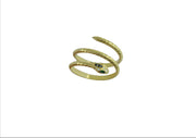 Ring: Snake, 18 Karat Gold, Diamanten