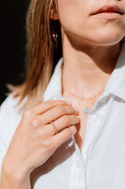 Hexa: Ring, 18 Karat Roségold, Diamanten