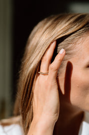 Hexa: Ring, 18 Karat Roségold, Diamanten