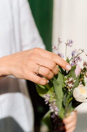 Hexa: Ring, 18 Karat Roségold, Diamanten