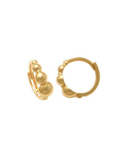 Bubble Hoops: Ohrringe, 14 Karat Gold