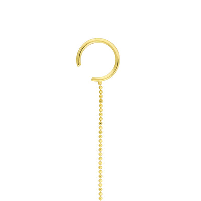 Jay: Ear Cuff, 14 KT Gelbgold