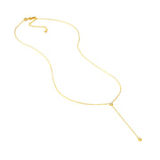 Liz: Y-Halskette, 14 Karat Gold, Diamanten