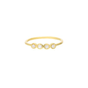Maggie: Ring, 14 KT Gelbgold, Diamanten