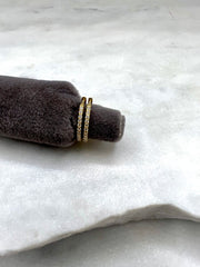 Malea: Hoop, 12mm, 18 Karat Gold, Diamanten