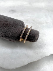 Malea: Hoops, 14mm, 18 Karat Gold, Diamanten