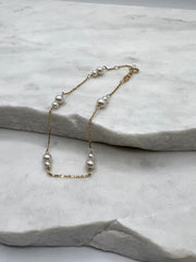 Perla: Armband, 14 Karat Gold, Süßwasserperle