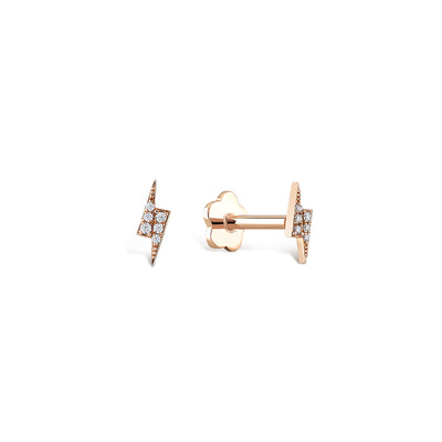 Piercing: Blitz, 14 Karat Gold, Diamanten