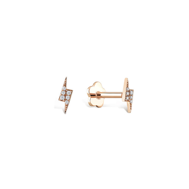 Piercing: Blitz, 14 Karat Gold, Diamanten