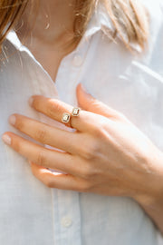 Elizabet: Ring, 18 Karat Gold, Diamanten