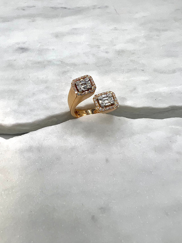 Elizabet: Ring, 18 Karat Gold, Diamanten