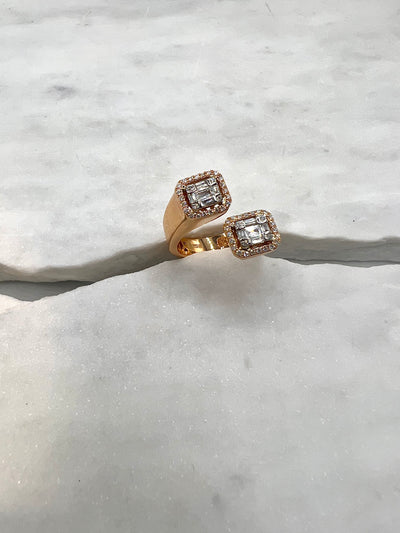 Elizabet: Ring, 18 Karat Gold, Diamanten