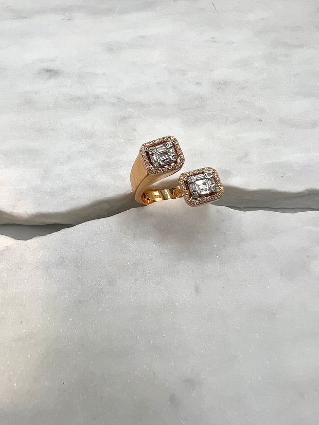 Elizabet: Ring, 18 Karat Gold, Diamanten