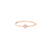 Rosa: Ring, 14 Karat Gold, Diamant