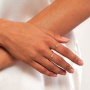 Rosa: Ring, 14 Karat Gold, Diamant