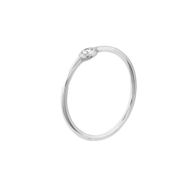 Rosa: Ring, 14 Karat Gold, Diamant
