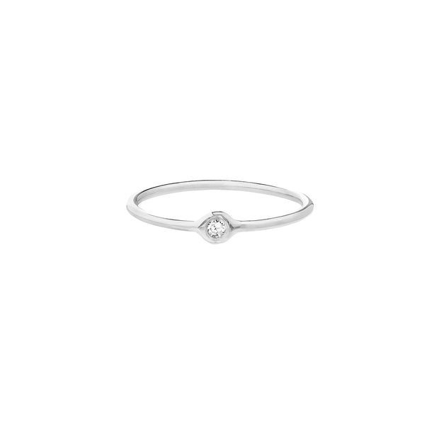 Rosa: Ring, 14 Karat Gold, Diamant