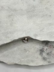 Solitär Ohrstecker Mini: 18 Karat Gold, Diamant
