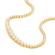 Tennis Collier - Halbbesetzt - 3.0ct - Maßanfertigung auf Anfrage