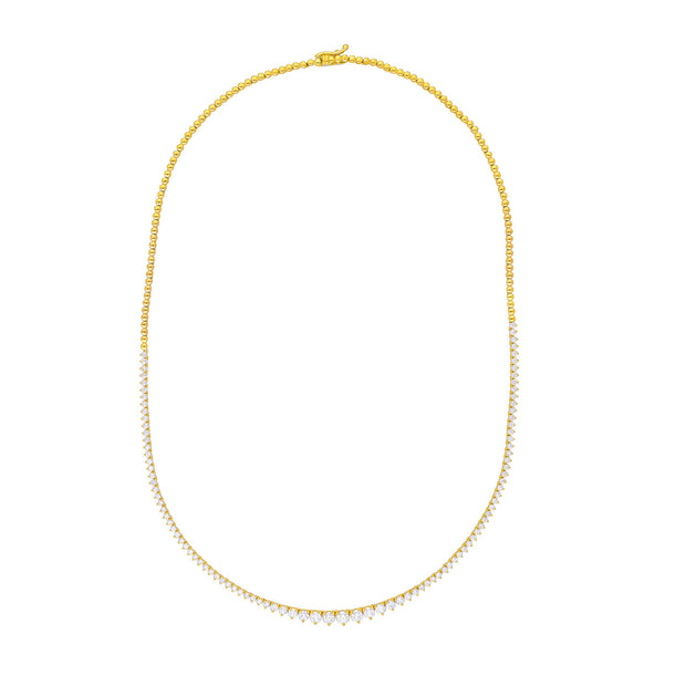Tennis Collier - Halbbesetzt - 3.0ct - Maßanfertigung auf Anfrage