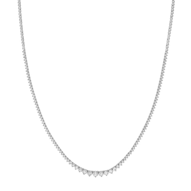 Tennis Collier - Halbbesetzt - 3.0ct - Maßanfertigung auf Anfrage