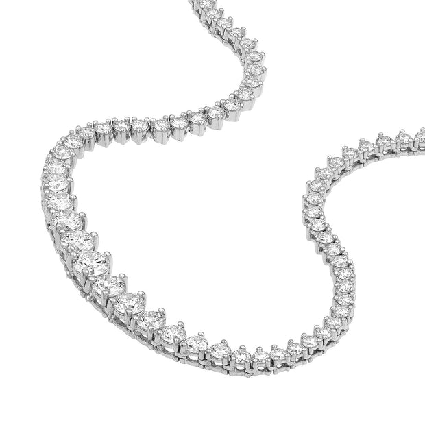 Tennis Collier - Halbbesetzt - 3.0ct - Maßanfertigung auf Anfrage