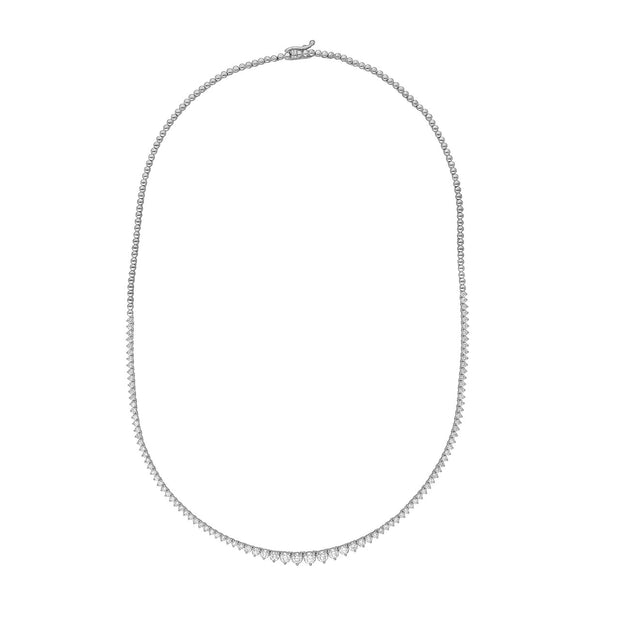 Tennis Collier - Halbbesetzt - 3.0ct - Maßanfertigung auf Anfrage