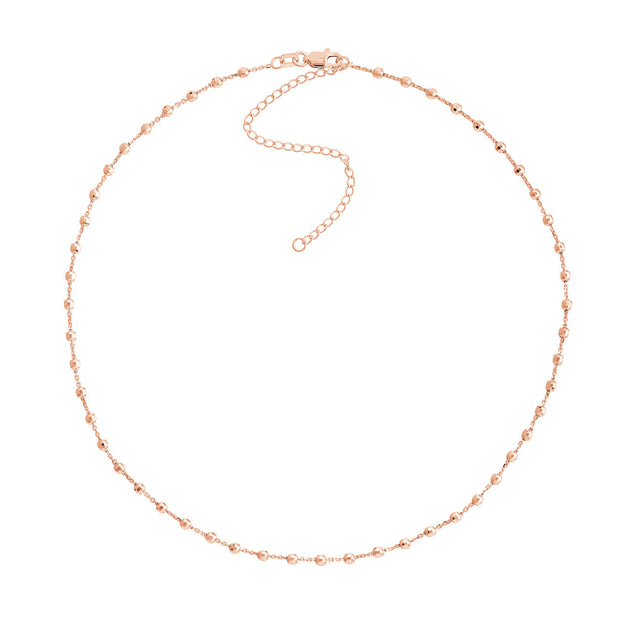 Verena: Halskette, Perlen, 14 Karat Roségold