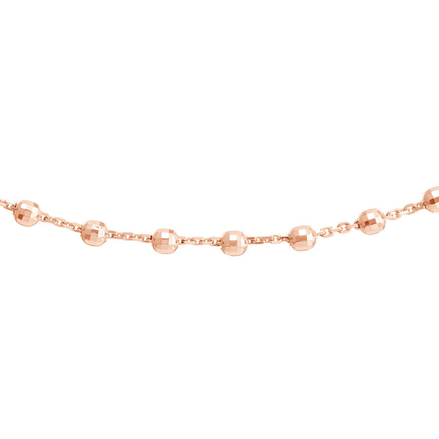 Verena: Halskette, Perlen, 14 Karat Roségold