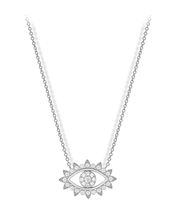 Evil Eye Halskette, Diamonds, 18 Karat Gold
