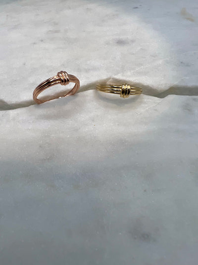 Ring, Knoten, 14 Karat Gold