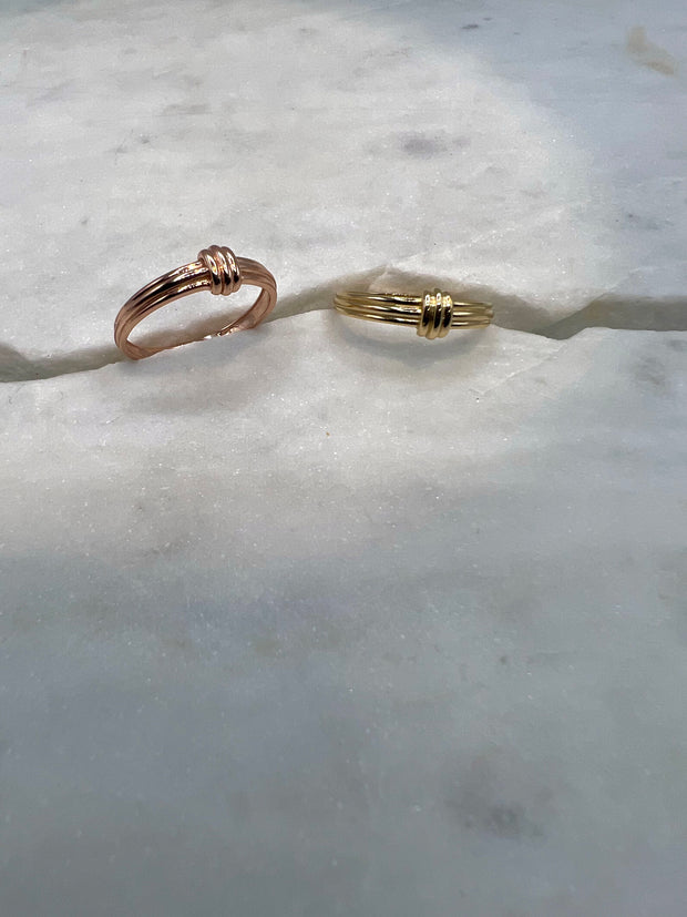 Ring, Knoten, 14 Karat Gold