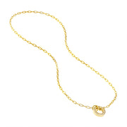 Donut: Anhänger, Diamanten, 14 KT Gelbgold