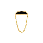 Fate Chain: Ohrring, Emaille, 14 Karat Gold
