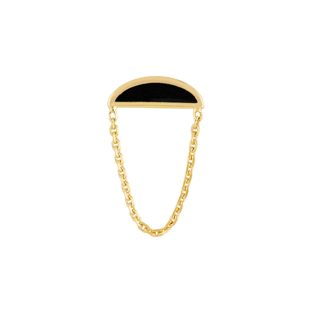 Fate Chain: Ohrring, Emaille, 14 Karat Gold