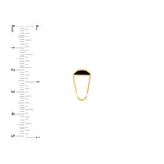 Fate Chain: Ohrring, Emaille, 14 Karat Gold