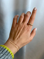 Lara: Armband, Mini Perlen, 14 KT Gelbgold