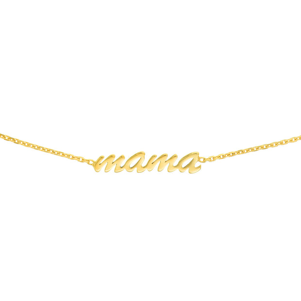 Mama Letters: Choker, 14 KT Gelbgold