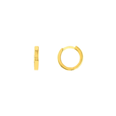 Mini Huggie: Ohrring, 14 Karat Gelbgold