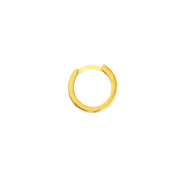 Mini Huggie: Ohrring, 14 Karat Gelbgold